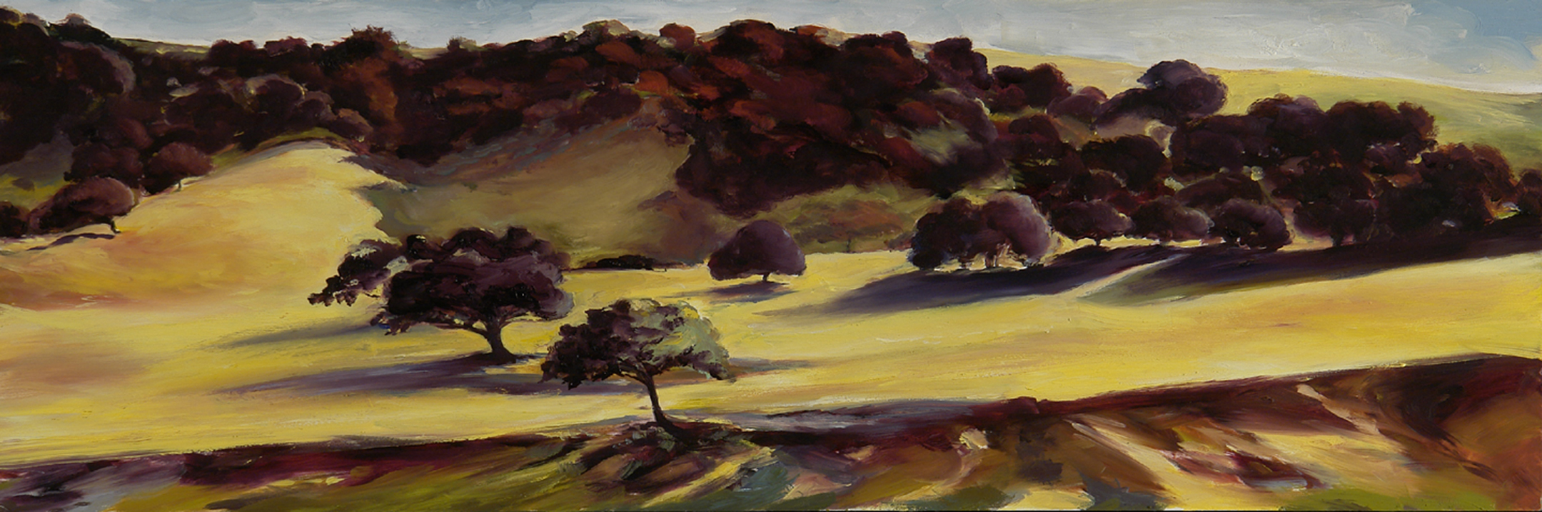 painting of passing views by Francene Christianson